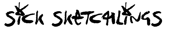 Sick Sketchlings font preview